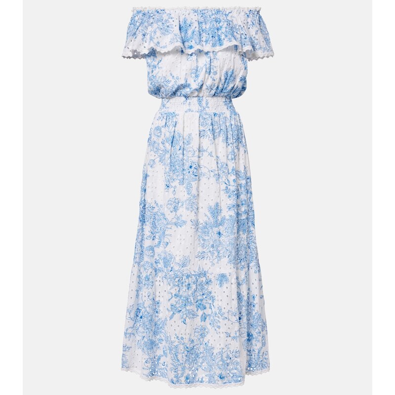 Melissa Odabash Larna printed cotton midi dress