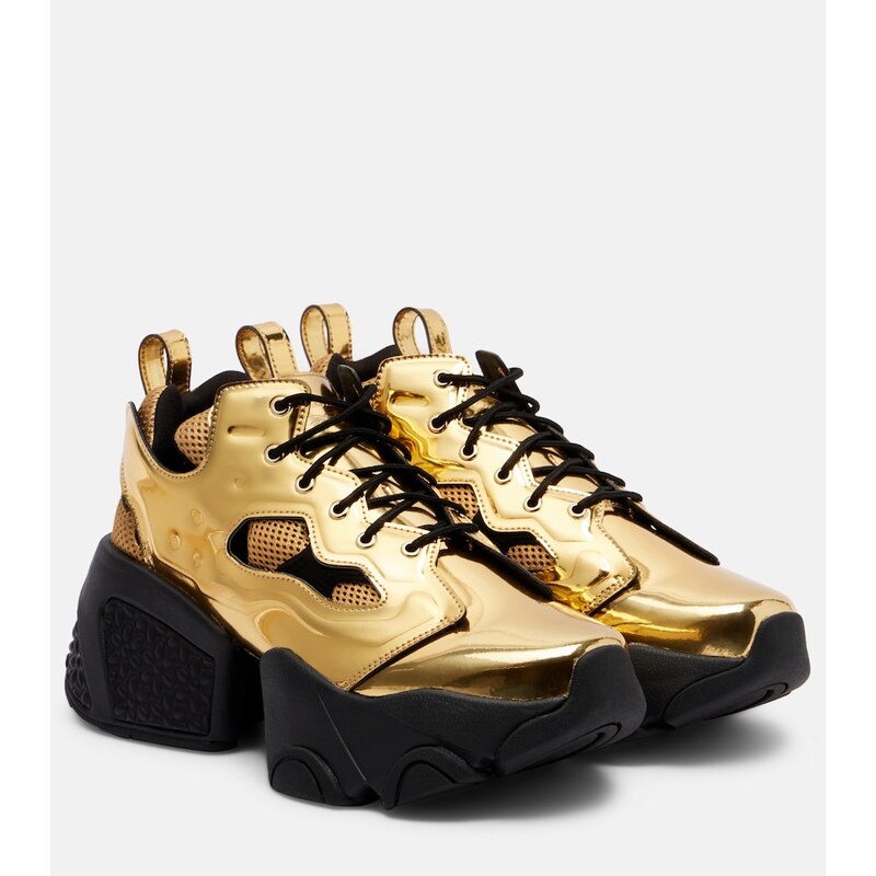 Noir Kei Ninomiya x Reebok metallic-effect platform sneakers