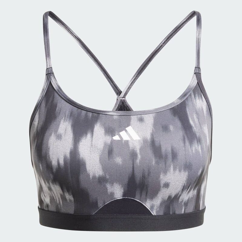 Adidas Aeroreact Training Essentials Light-Support Allover Print Bra 103794497