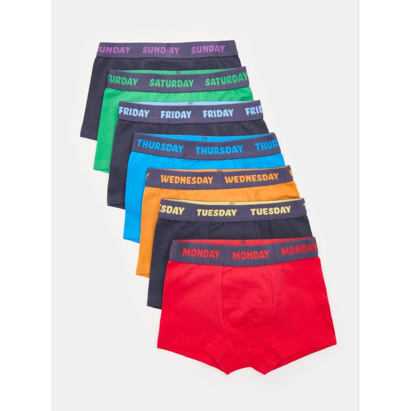 Sinsay - Bavlněné boxerky 7 pack - vícebarevná