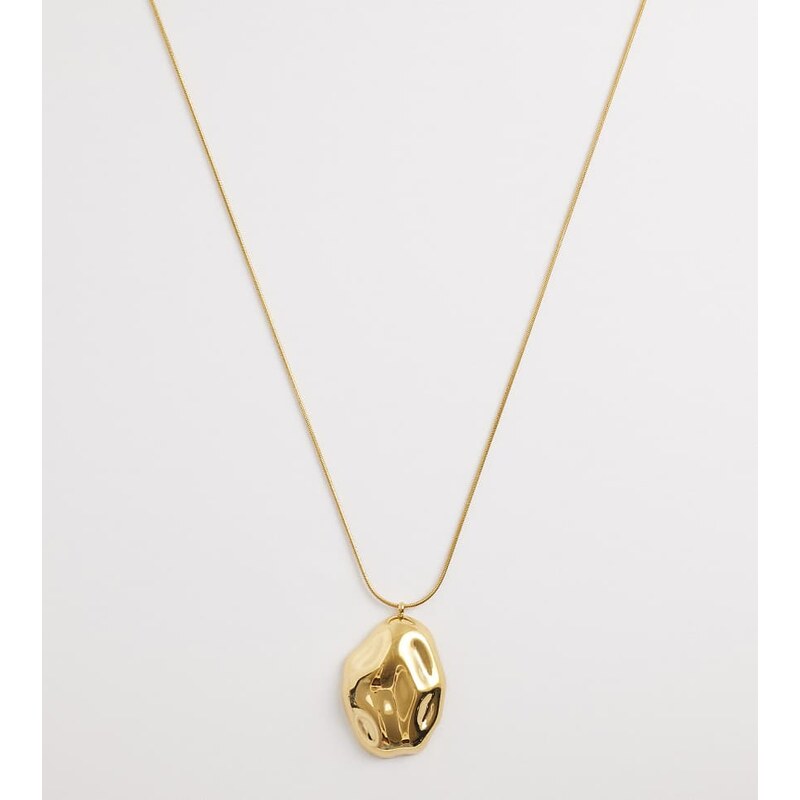 Lost Souls molten pendant necklace in 18ct gold plated stainless steel 114708909