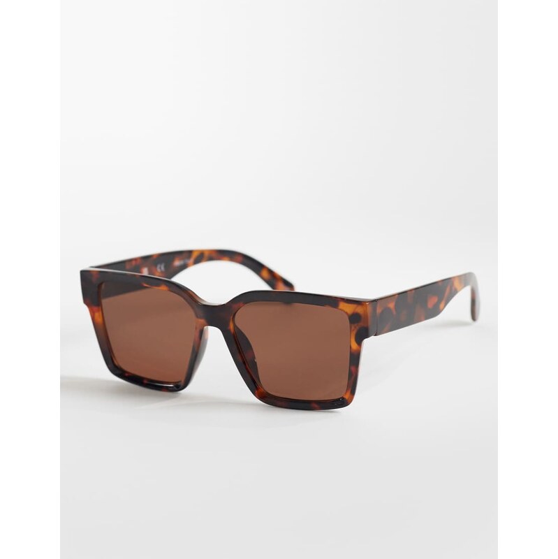 Vero Moda square framed sunglasses in tortoiseshell-Brown 115522278