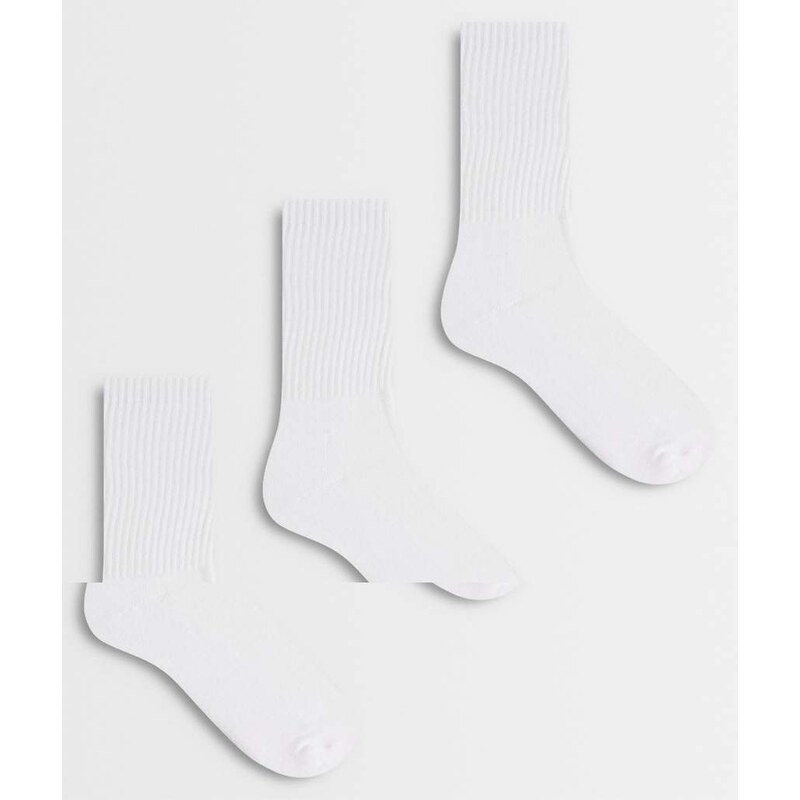 Vero Moda sports socks 3 pack in white