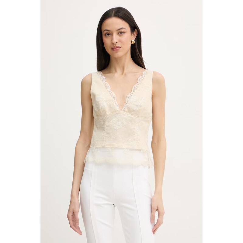 Pinko top dámský lněný 114734844