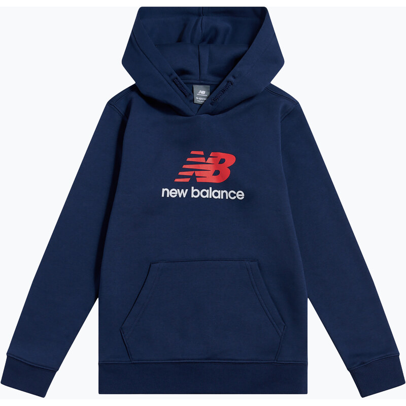 Dětská mikina New Balance BB Stacked Logo Hoodie nb navy
