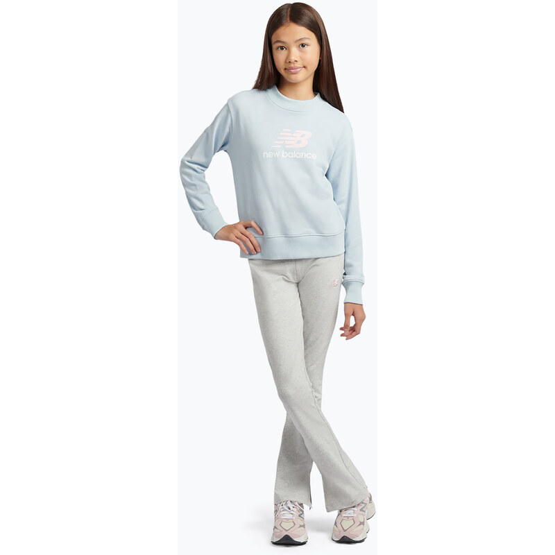Dětská mikina New Balance FT Stacked Logo Crew oxford blue