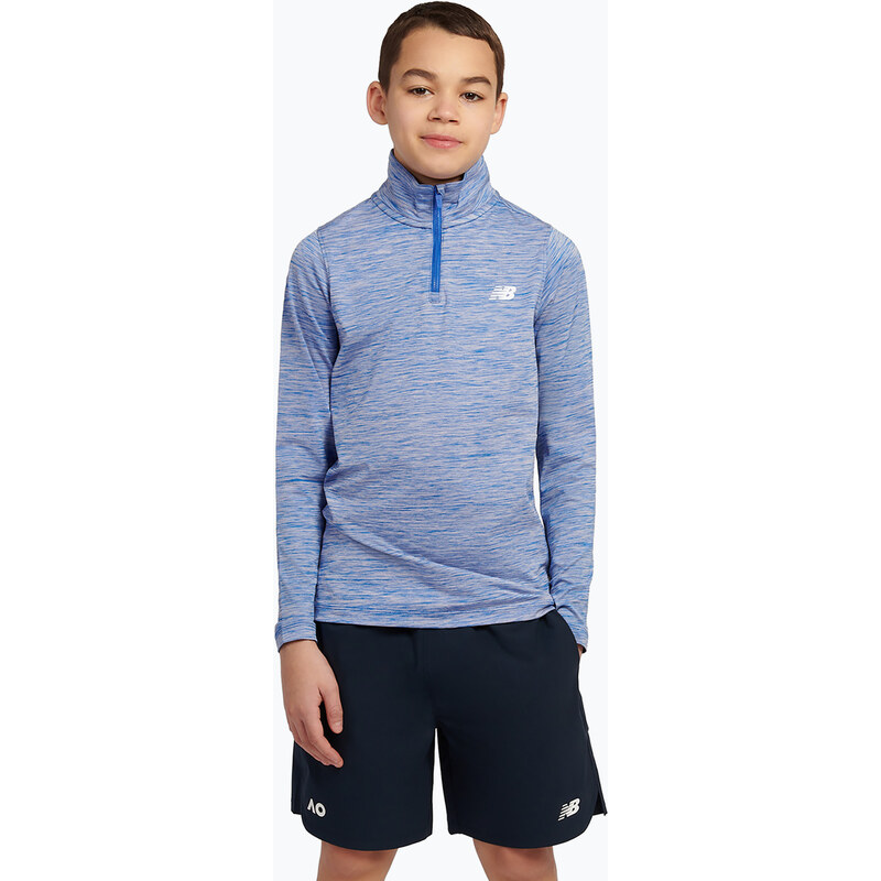 Dětská mikina New Balance Athletics Quarter Zip Funnel blue