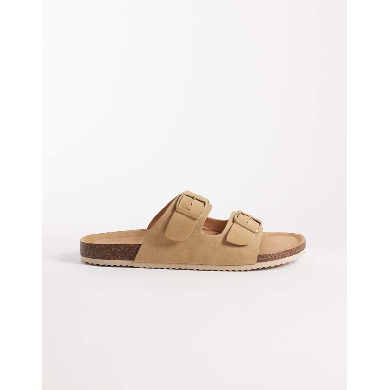 SEQWL Molsen sandals with buckles in taupe-Neutral
