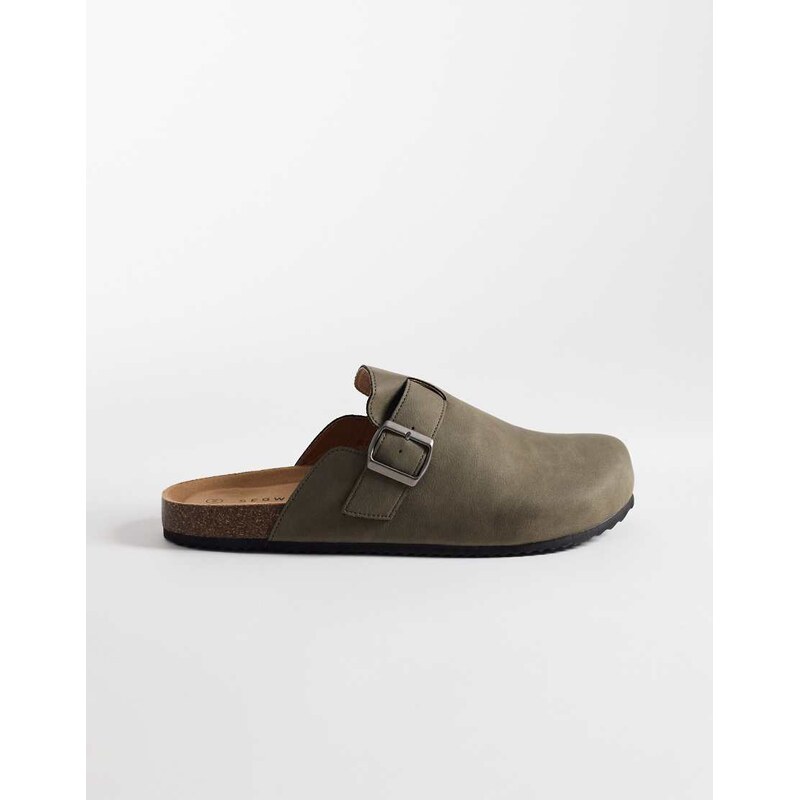 SEQWL Soda clogs in khaki-Green
