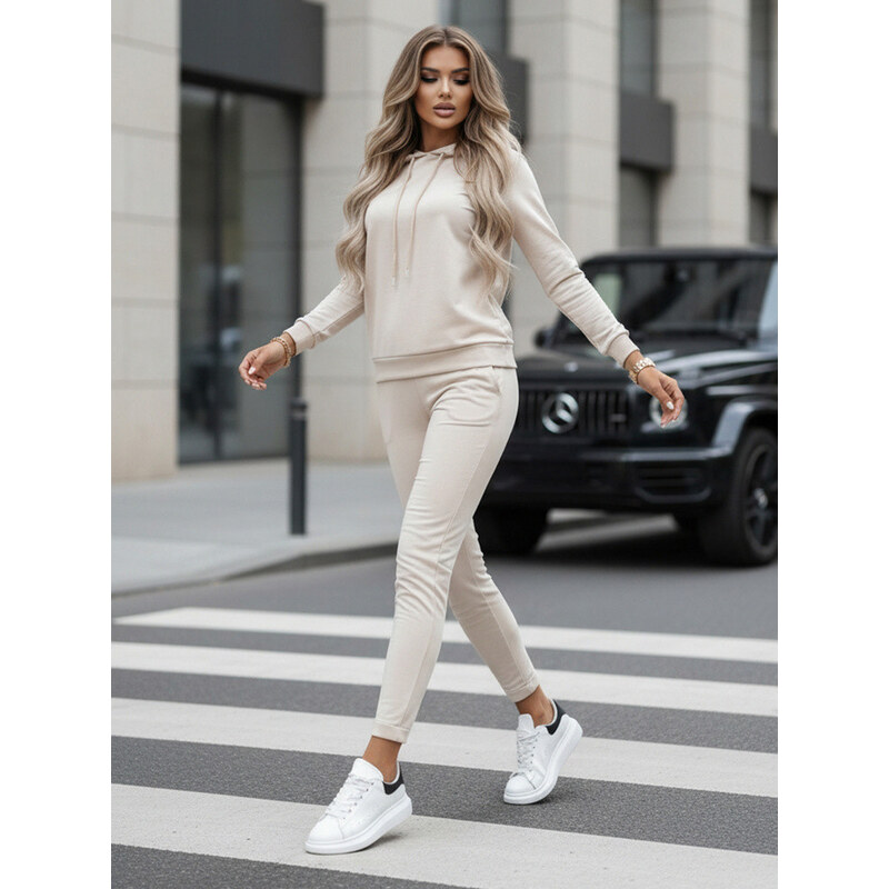 Dámská mikinová souprava MIGEL light beige FashionStreet AY1087 114712617