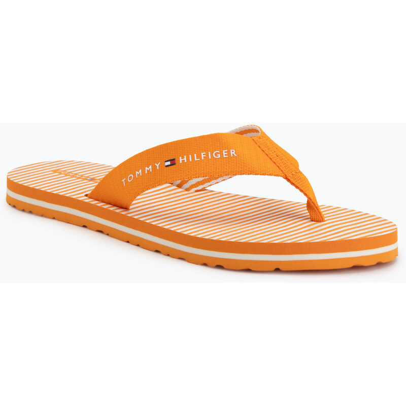 Dámské žabky Tommy Hilfiger Ithaca Stripe Summer orange hype