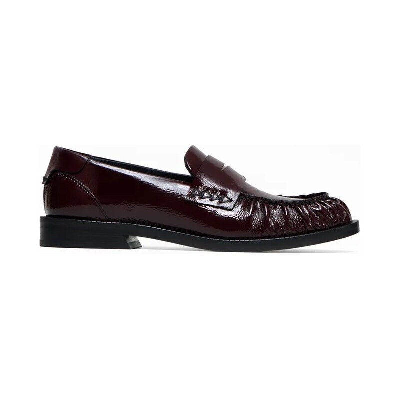Vanda Novak mokasíny dámské kožené Greta Glossy Ruby 114716689