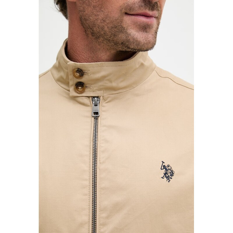 U.S. Polo Assn. pánská přechodová bavlněná bunda Harrington