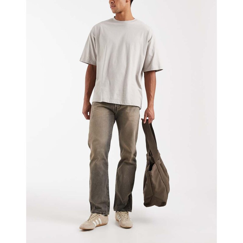 Levis 501 Original straight jeans in rugged stone wash-Neutral