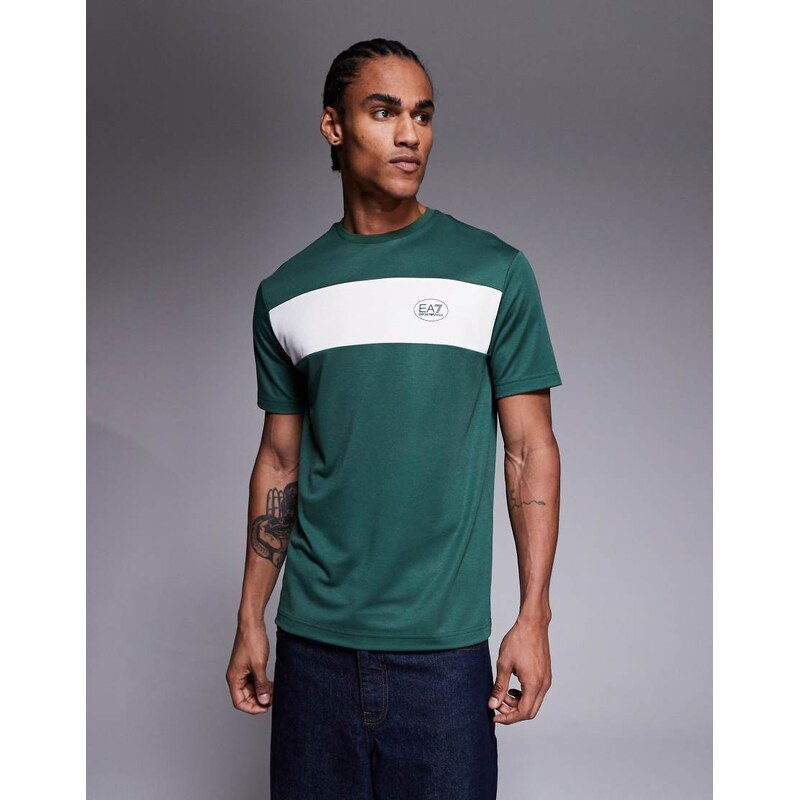 Armani EA7 tennis club short sleeve t-shirt in dark green