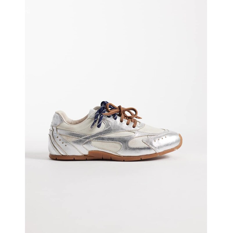 Bronx Myr-aa trainers in silver metallic