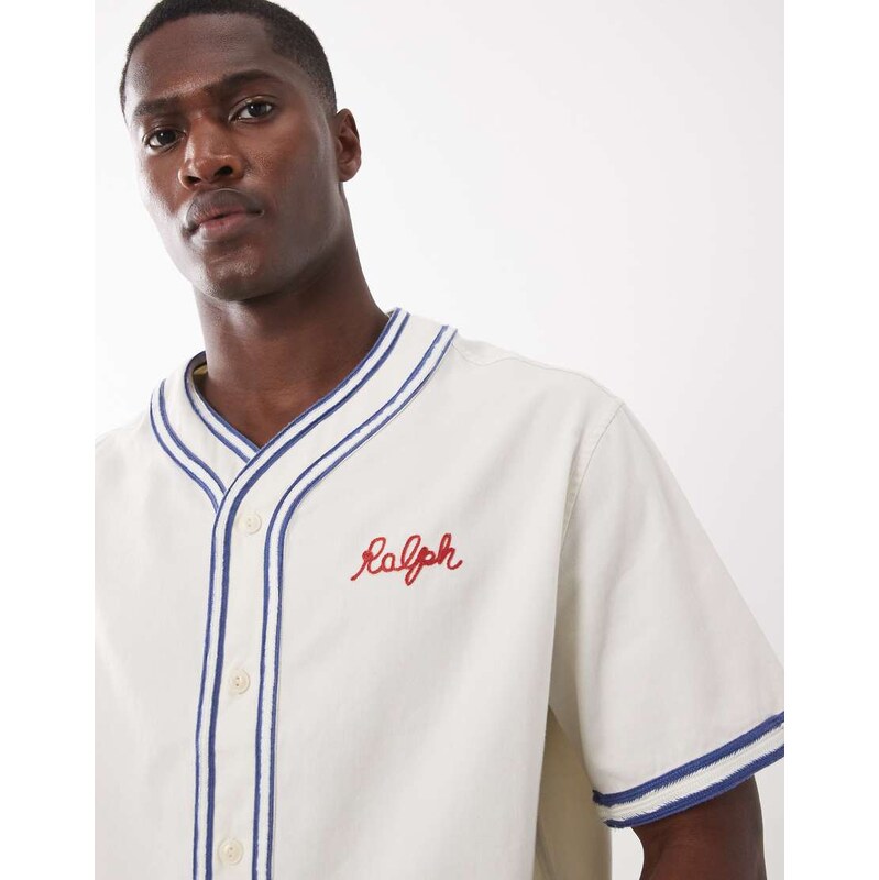 Polo Ralph Lauren cotton short sleeve short shirt in white