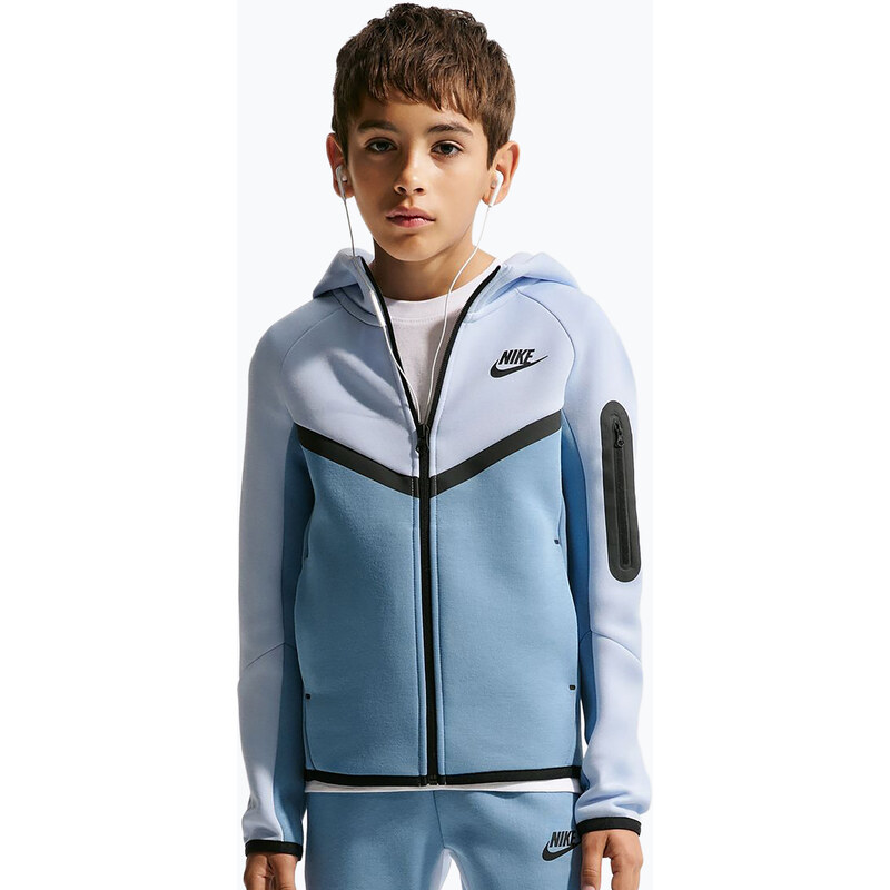 Dětská mikina Nike Sportswear Tech Fleece Full Zip hydrogen blue