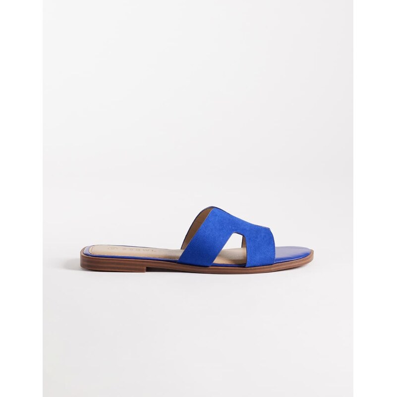 SEQWL Storke flat sandals in blue suedette 115517565