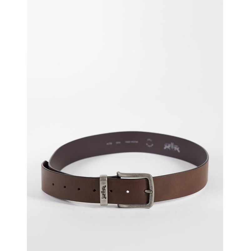 Levis Two Horse keeper 40mm leather belt in brown