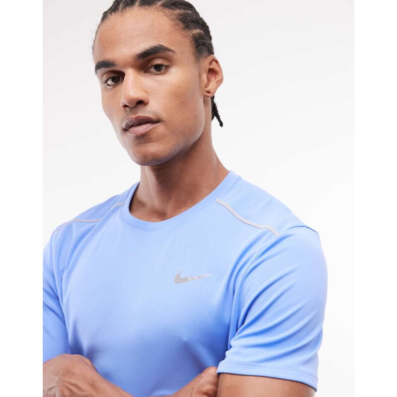Nike Running Miler Dri-FIT UV-Protection t-shirt in blue