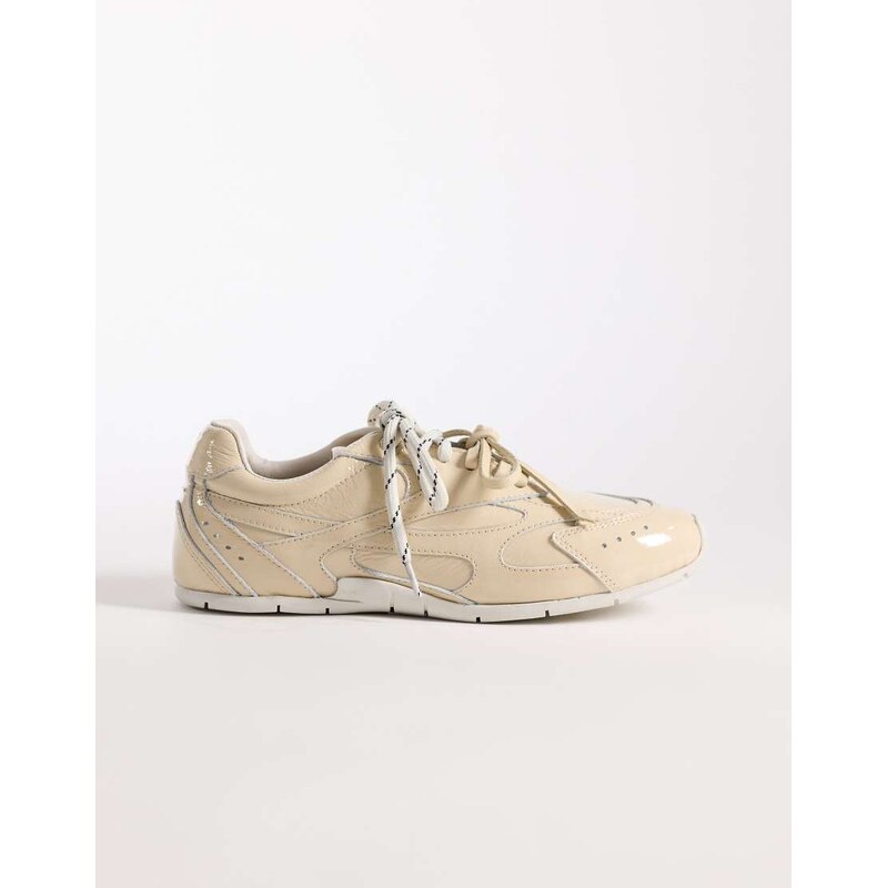 Bronx Myr-aa trainers in patent butter yellow 114733701
