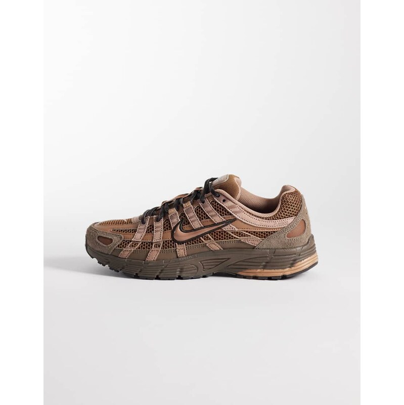 Nike P-6000 suede trainers in brown