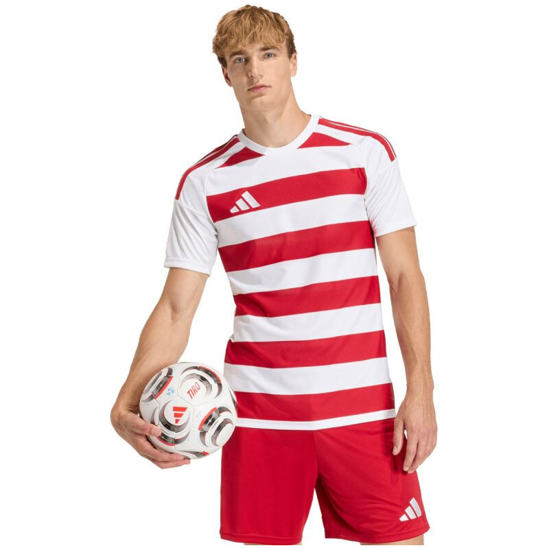 Pánské tričko adidas Hooped 26 Jersey red and white KF3388