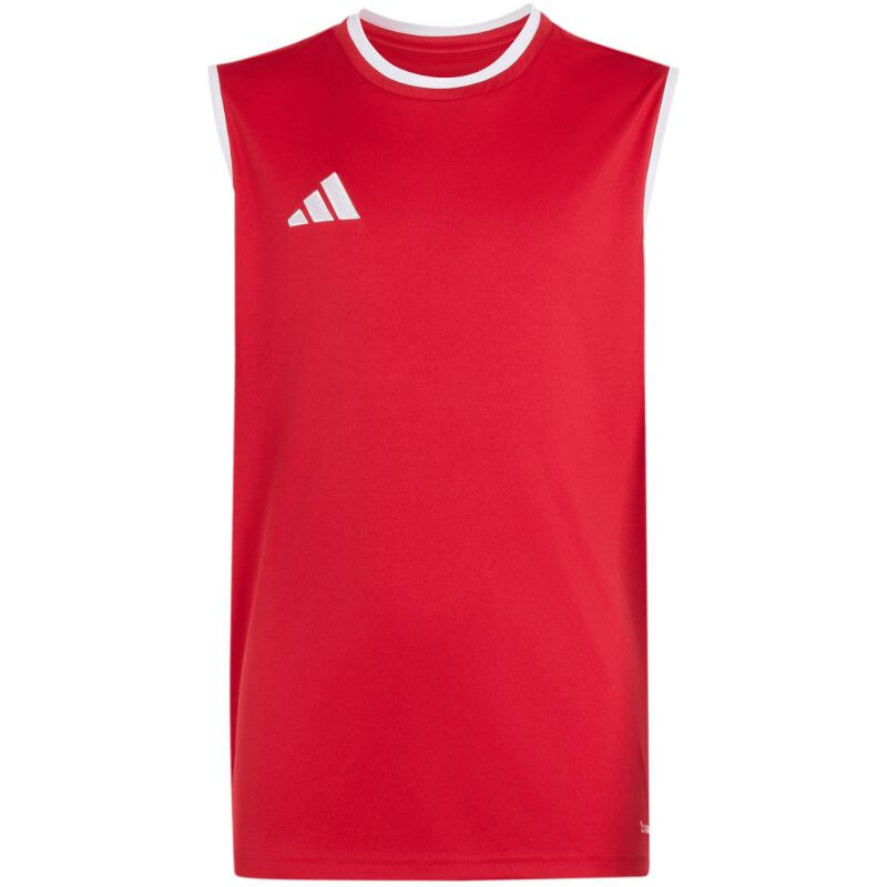 Adidas Entrada 26 dětské tričko bez rukávů červené KB3937