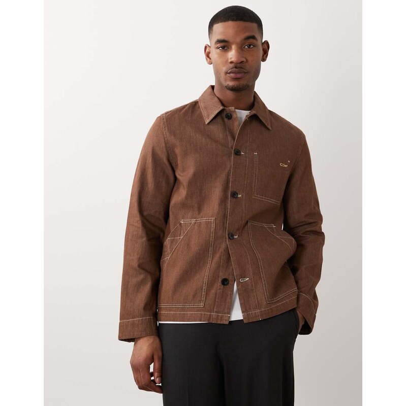 PS Paul Smith lightweight casual chore jacket in brown