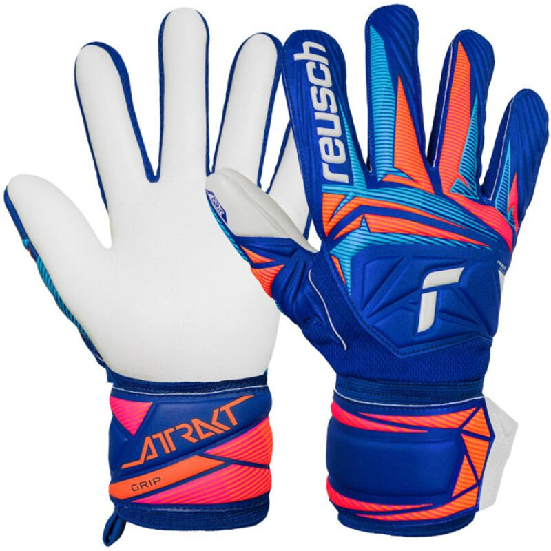 Reusch Attrakt Grip brankářské rukavice modré 5670815 4126