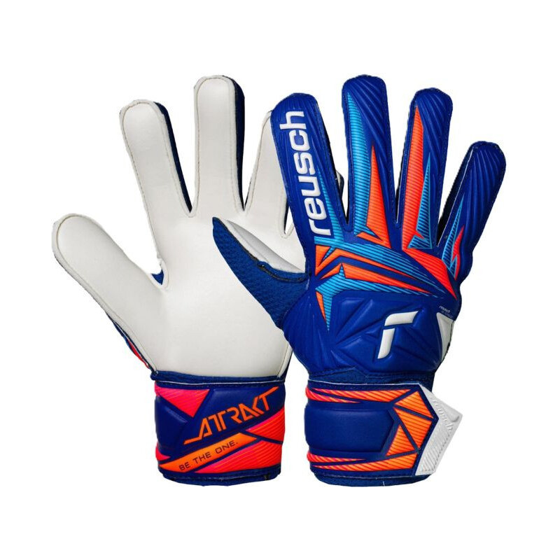 Reusch Attrakt Solid Junior brankářské rukavice modré 5672515