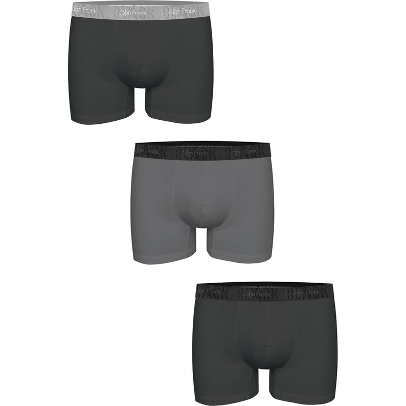 Pánské boxerky John Frank JF3BBLK03 3PACK