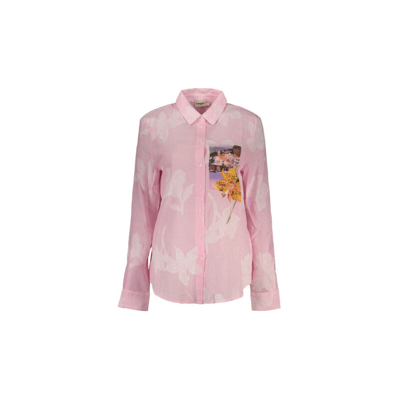 Dámské tričko DESIGUAL - Růžové - L 114725043