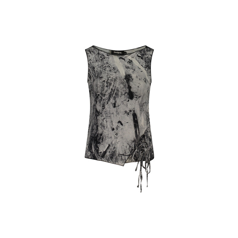 Dámské tričko bez rukávů DESIGUAL - černé - XL 114725045