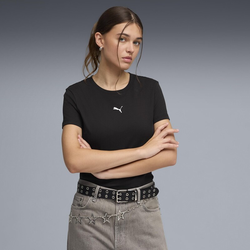 Puma ESS Cat Logo Tee BLACK