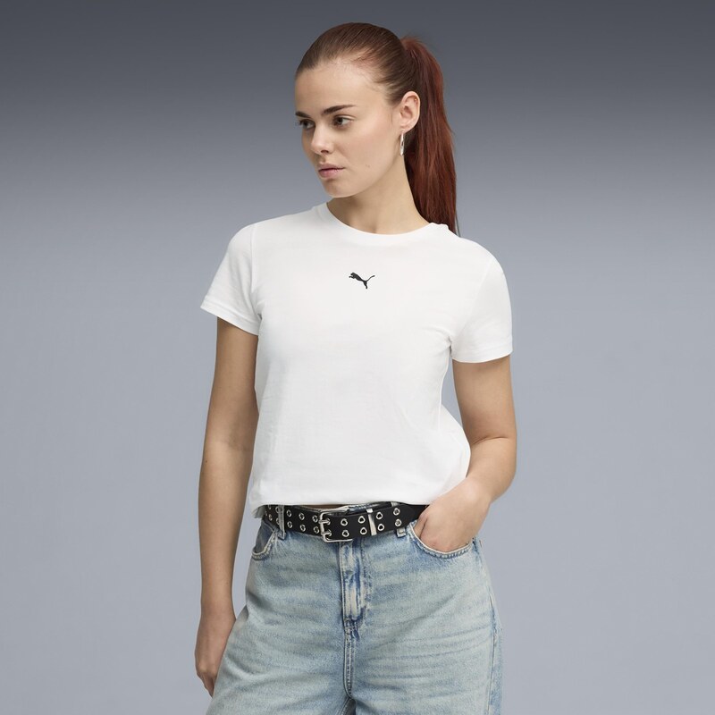 Puma ESS Cat Logo Tee WHITE