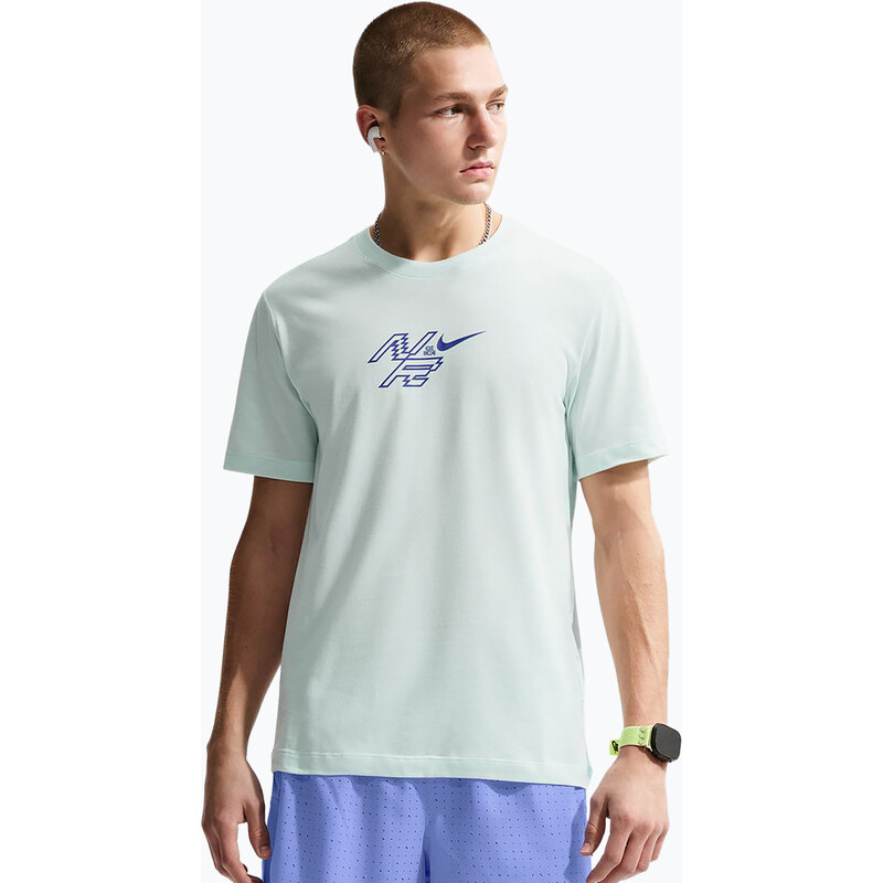 Pánské běžecké tričko Nike AeroSwift Dri-Fit barely green/lapis