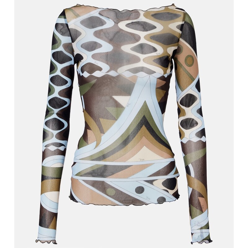 Pucci Vivara sheer tulle top