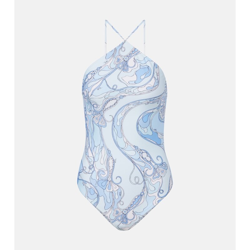 Pucci Orchidee open-back swimsuit