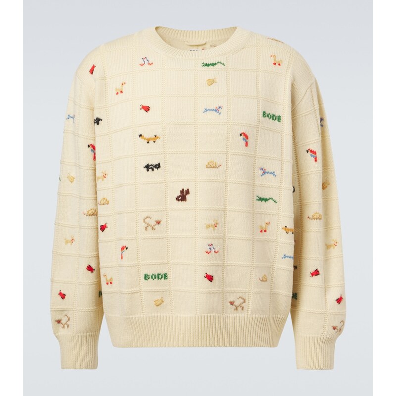 Bode Zoologist wool and alpaca sweater