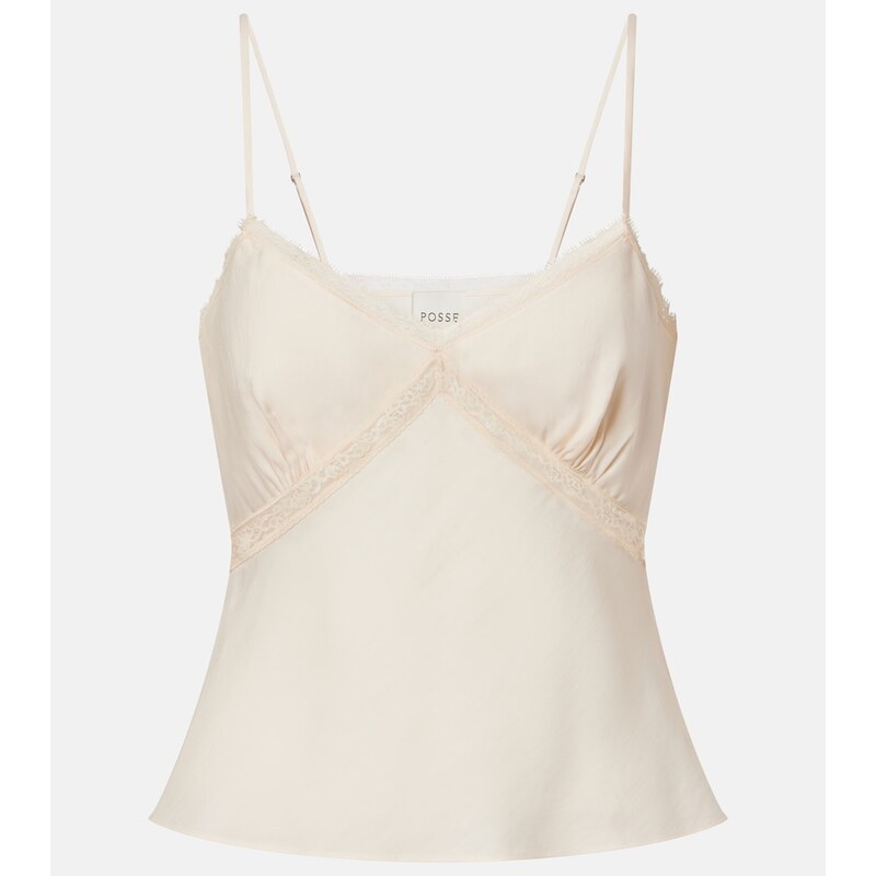 Posse Perla lace-trimmed camisole