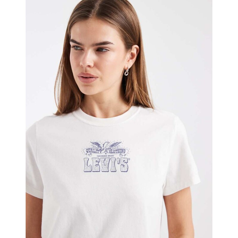 Levis Favourite palm graphic tee in white