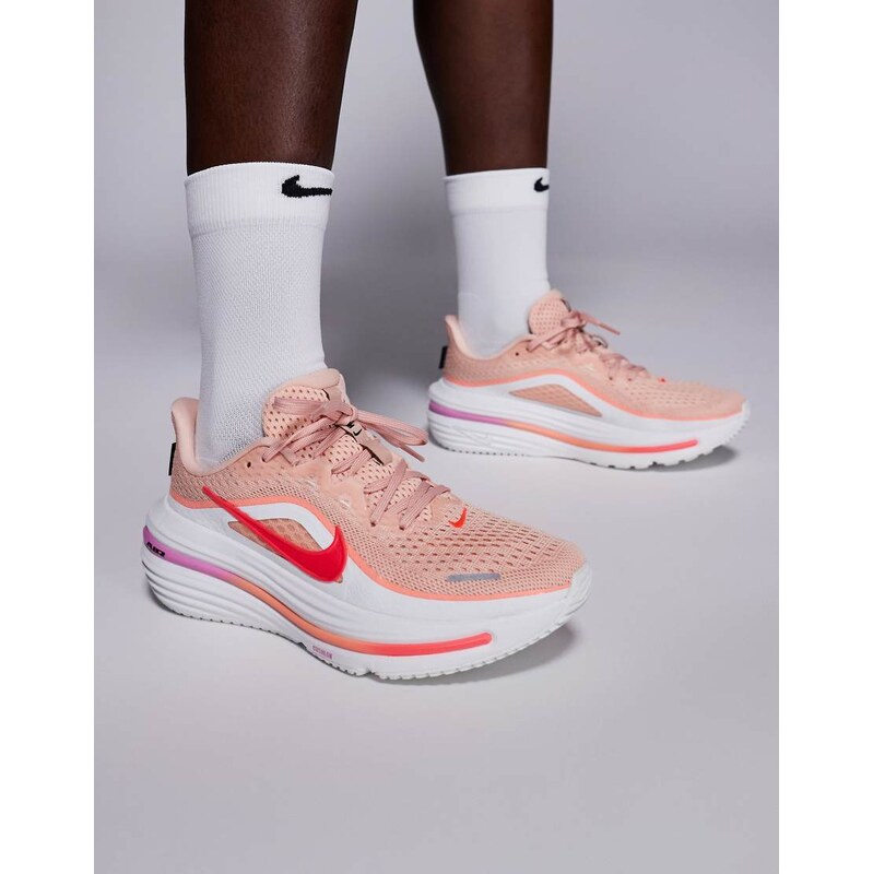 Nike Running Air Winflo 12 trainers in pink and white
