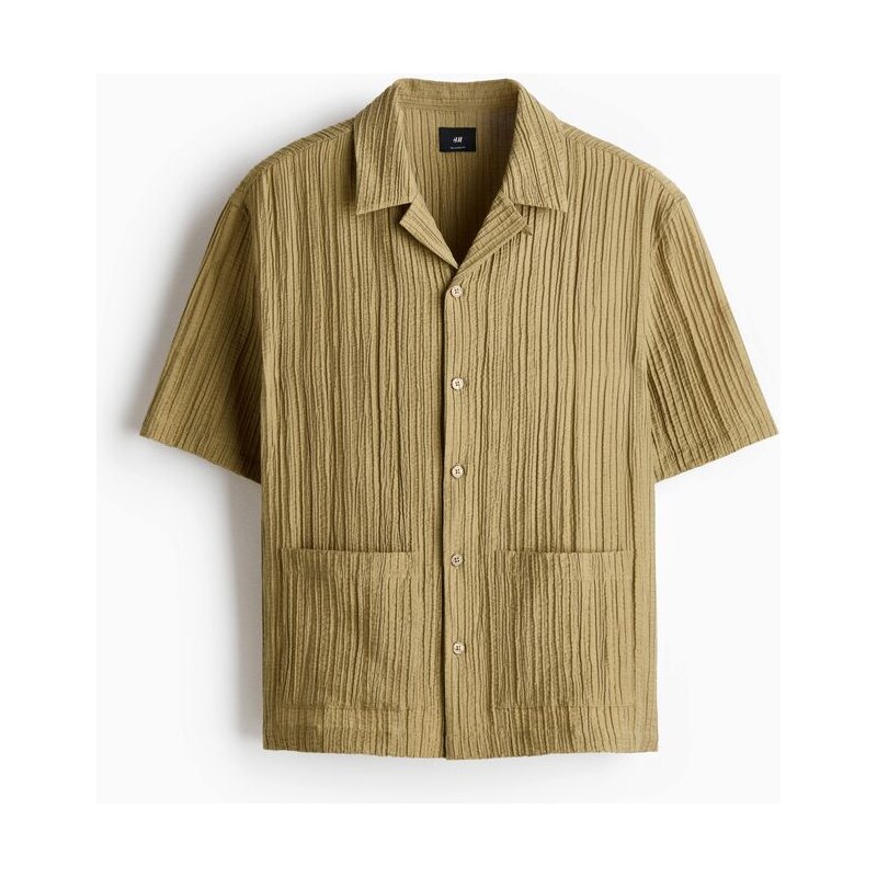 H&M - Košiles rozhalenkou Relaxed Fit - Béžová