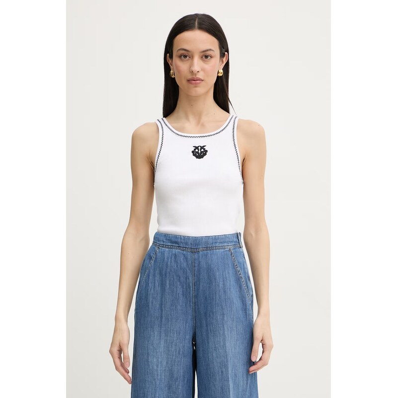 Pinko top dámský bavlněný s elastanem 114734863