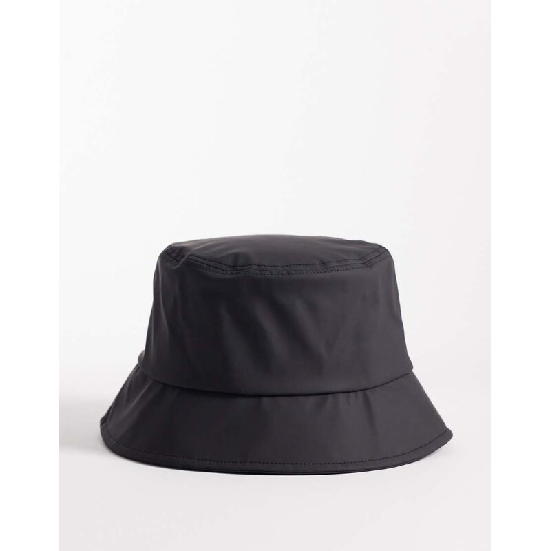 ASOS DESIGN stormMAX water resistant bucket hat in black