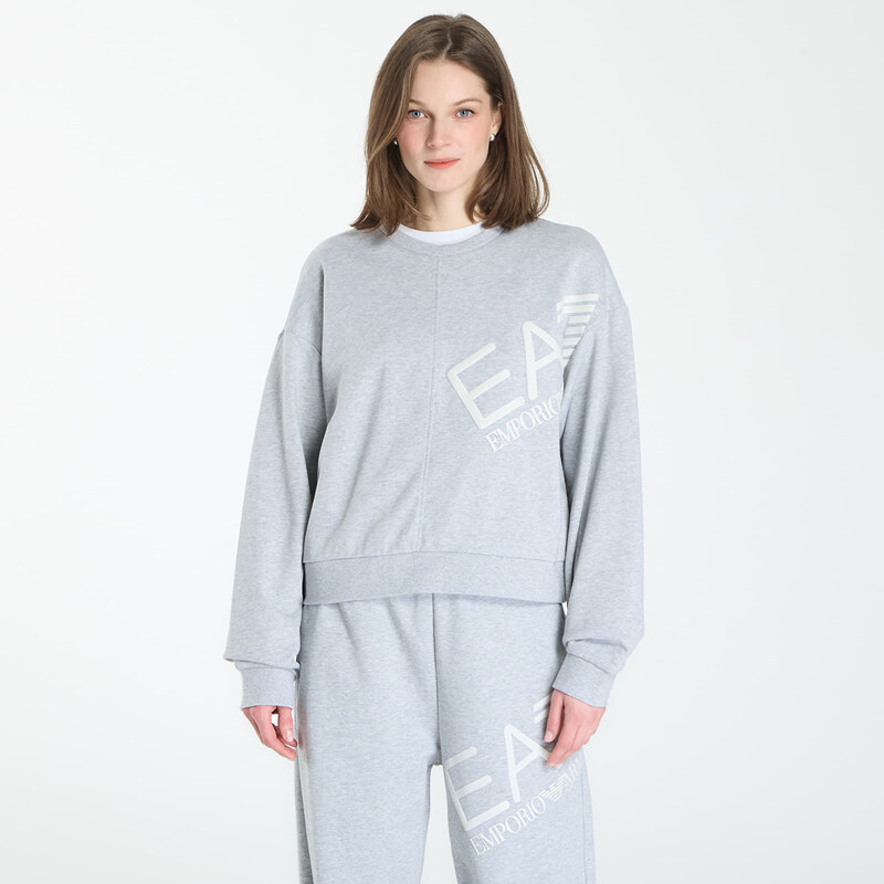 Mikina EA7 Emporio Armani Logo Series Sweatshirt Light Grey Melange XS 114730460