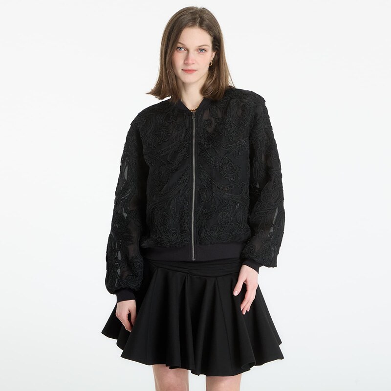 Bunda AllSaints Jade Embellished Bomber Black 12