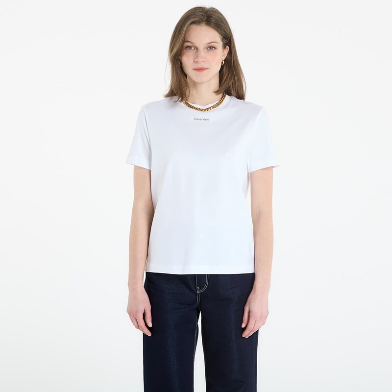 Tričko Calvin Klein Ss 20S Classic Logo Tee Bright White XS